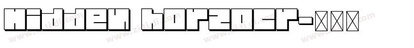 Hidden horzocr字体转换